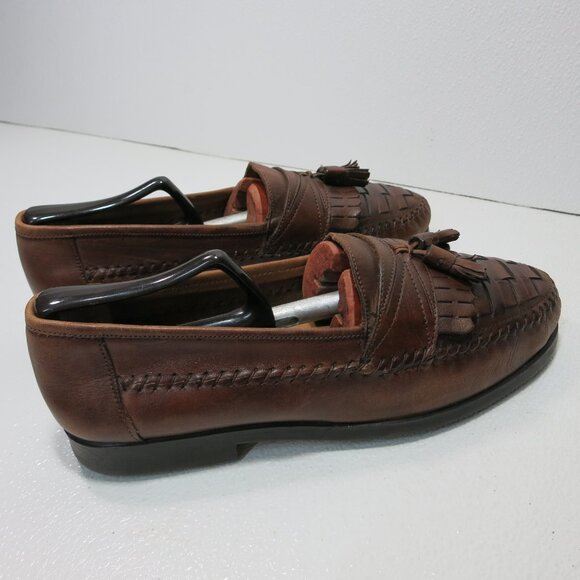 Giorgio Brutini Oil Tanned Leather Weaved Footwear Men\'s Dress Shoes Size 10.5 M main image 5